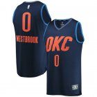 Camiseta Russell Westbrook 0 Oklahoma City Thunder Statement Edition Armada Nino